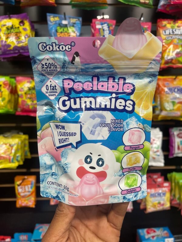 Mystery Peelable Gummies Mixed Fruit Soda