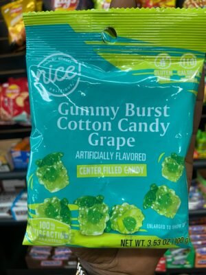 Nice Gummy Burst Grape Cotton Candy